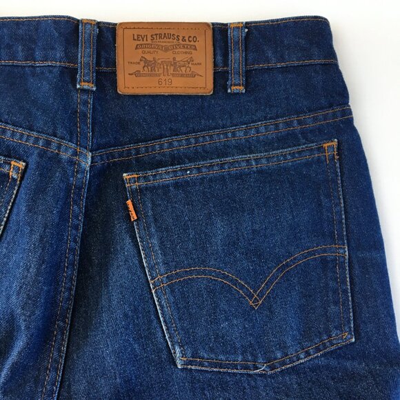 Vintage Levi's 619 Orange Tab Straight Leg Jeans 34X31 - Picture 3 of 9